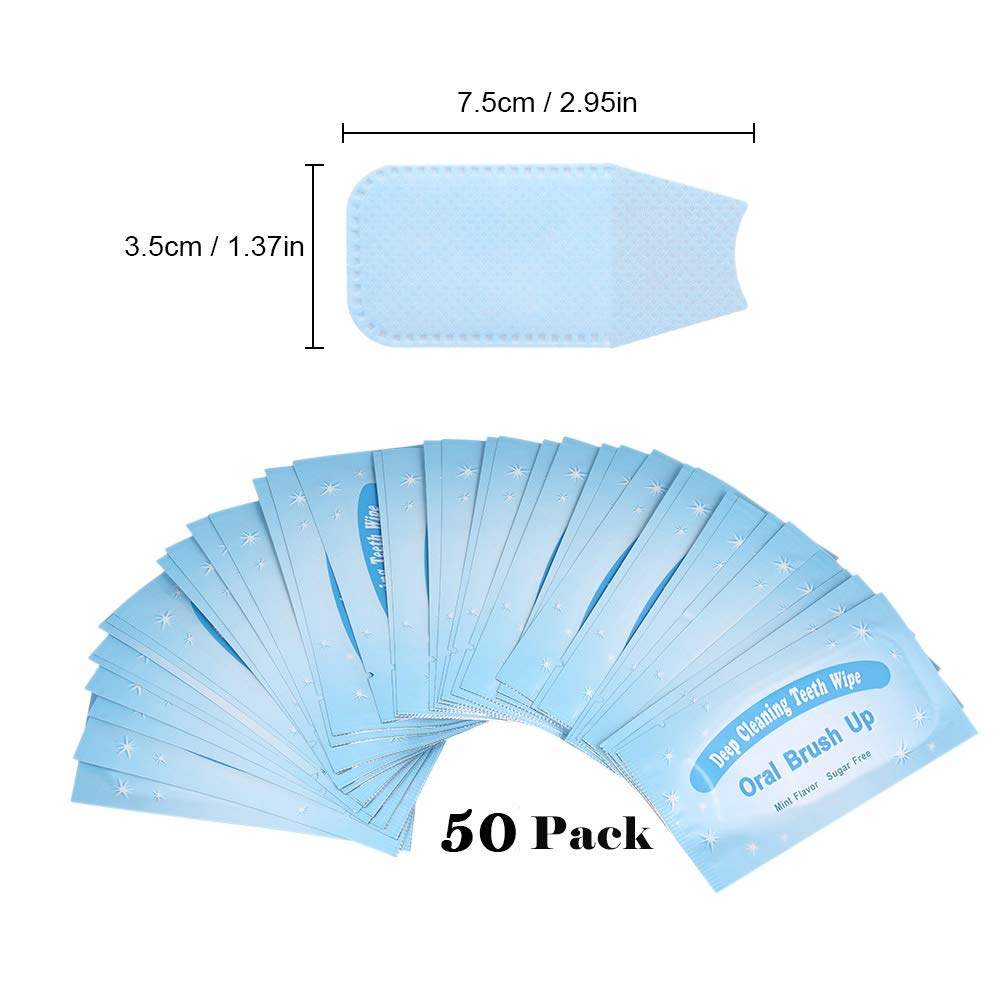 Buy now Mint-Flavored Oral Finger Wipes Teeth whitening Wipes Oral Cleaning Wipe (100 Pcs) at indiglob india
