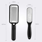 2 Pack Foot Files Callus Remover Foot Rasp Dual Sided Foot File | Stainless Steel Surface Pedicure Tools Professional Scrubber Premium for Feet Care Remove Hard Skin