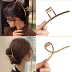 Buy now ANBALA Gold Hair Clips, Metal Large Claw Clips for Thick Hair Big Jaw Clips for Hair, Butterfly Hair Clips Hair Accessories for Women at indiglob india