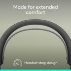 Buy now Logitech Zone Wireless 2 ES for Business - Noise-Canceling Wireless Headset with Adaptive Hybrid ANC, Native Bluetooth, Microsoft Teams Certified - Graphite at indiglob india