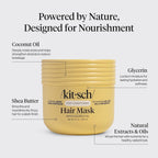 Buy now Kitsch Deep Conditioning Hair Mask â€“ Moisturizing Hair Mask for Damaged Hair with Coconut Oil â€“ Hydrating, Strengthening & Frizz-Reducing Hair Care Treatment for Curly, Coily & All Hair Types - 10 oz at indiglob india