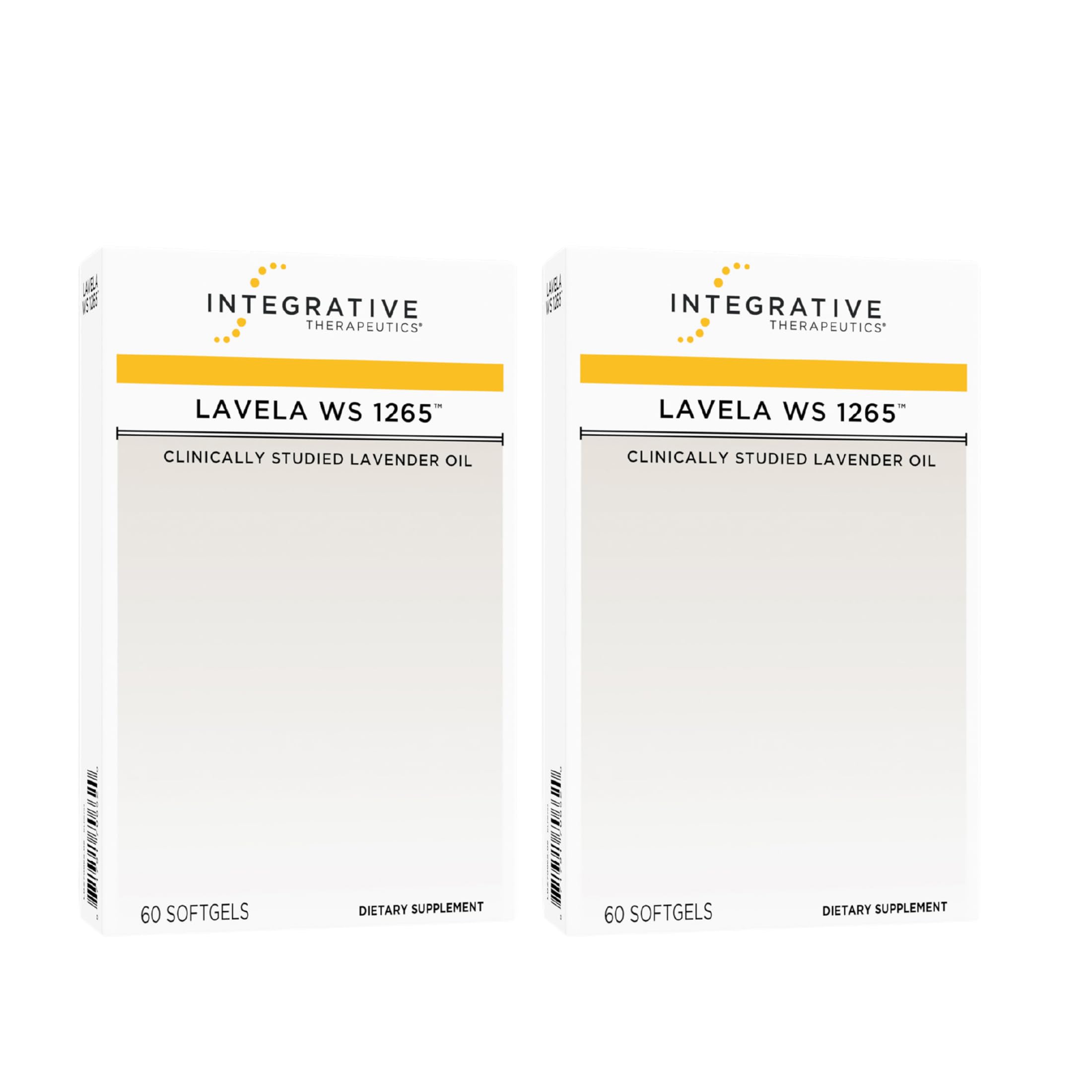 Integrative Therapeutics Lavela WS 1265 - Silexan Supplement for Sleep & Stress Support* - Lavender Essential Oil - 60 Softgels (60 Servings)