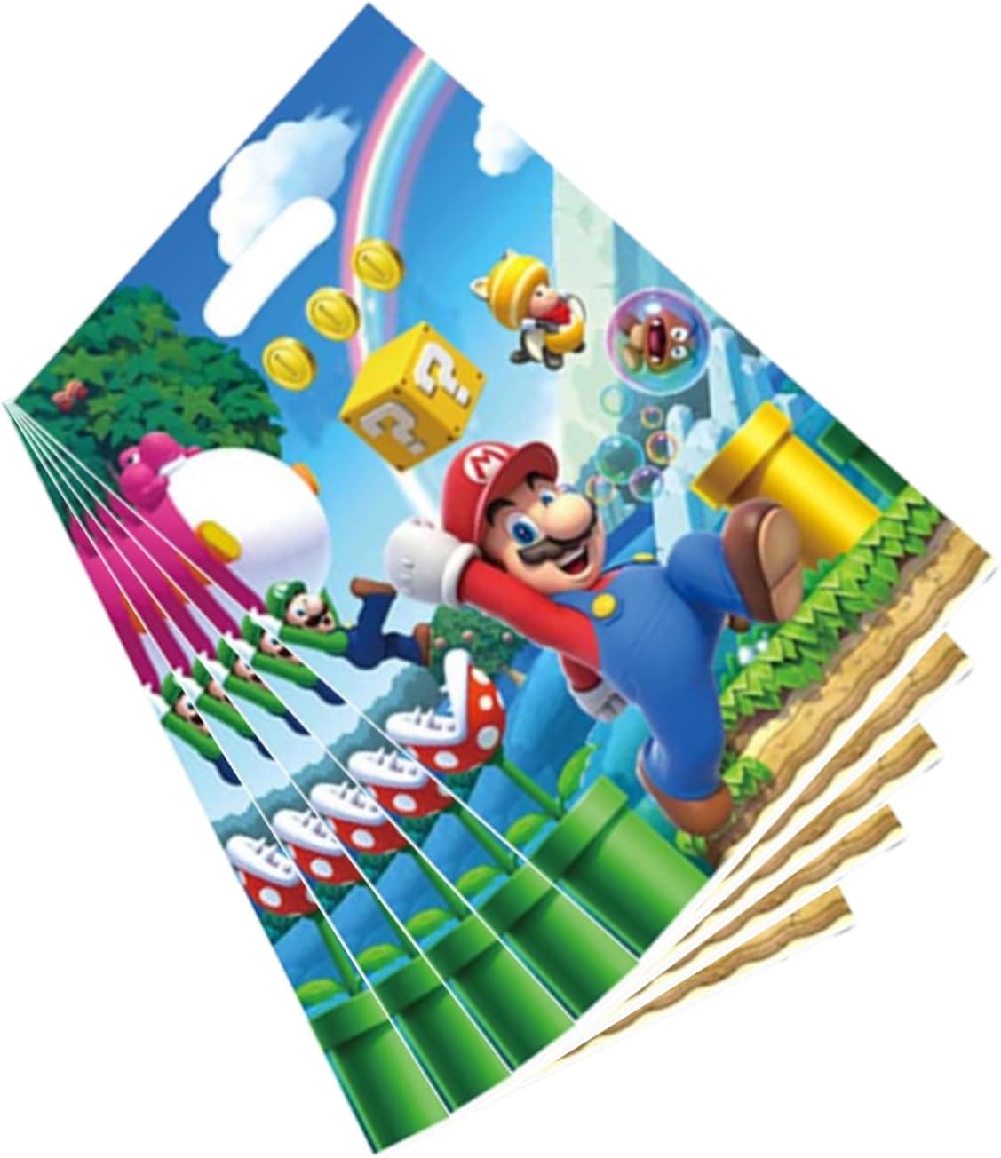 30 PCS Mario Themed Party Gift Bags, Party Supplies for Kids, Cute Mario Game Themed Party, Birthday Decoration Gift Bags Suitable for Girls or Boys