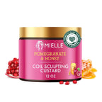 Mielle Organics Pomegranate & Honey Curl Cream - Coil Sculpting Custard for Type 4 Hair - Hydrates, Controls Frizz, Conditions & Adds Shine,12 Fl Oz