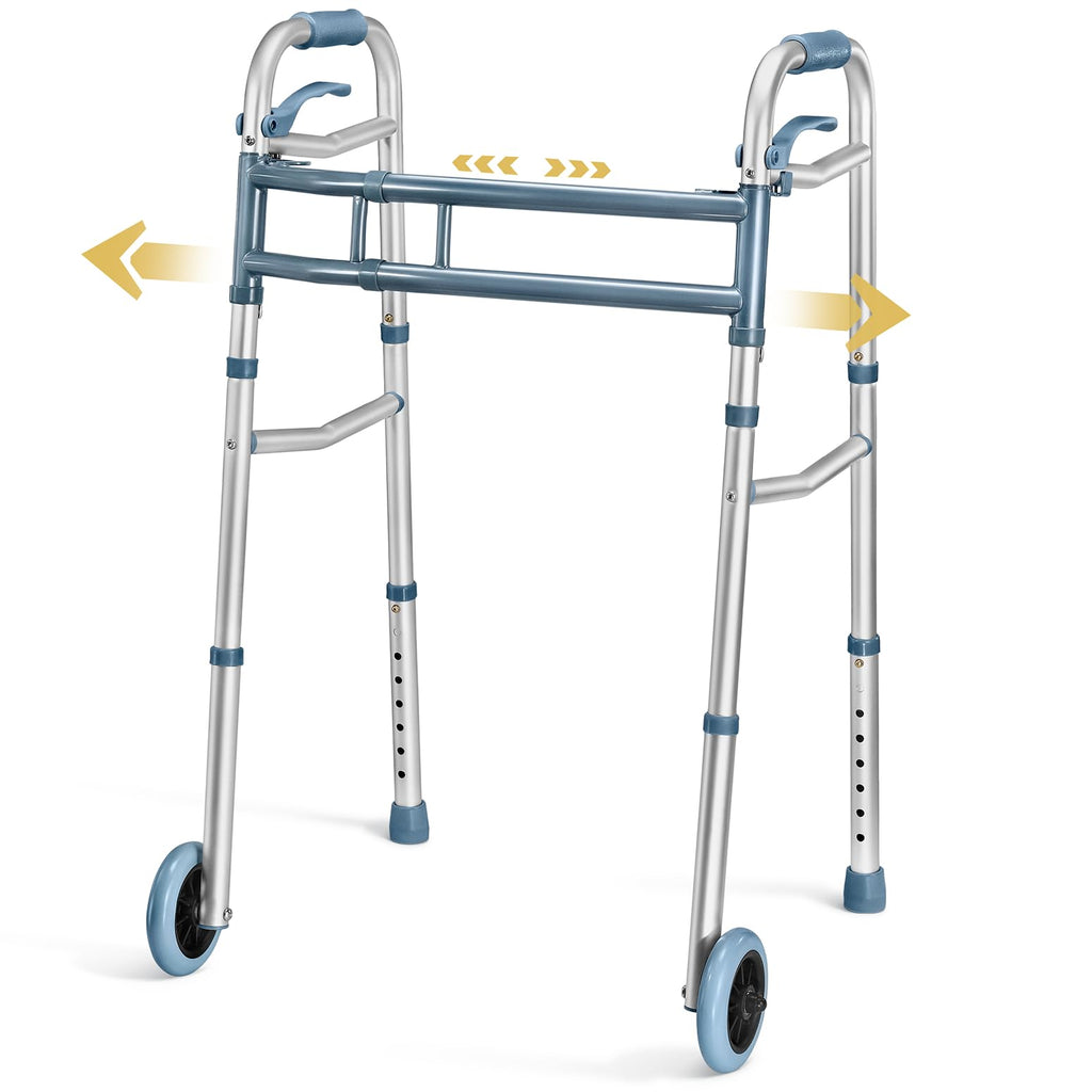 Walkers for Seniors Aluminum Lightweight Walker with Wheels,