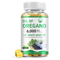 Nature's live Oil of Oregano with Black Seed Oil | 2 in 1 Oregano Supplement for Immune Health, Retains High Concentrated Carvacrol & Thymoquinone, 60 Softgels, 2 Pack