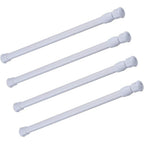Buy now Tension Rods, 4 Pack 15.7-28 Inches Adjustable Spring Steel Cupboard Bars Tension Curtain Rod Shower Rod Extendable Width at indiglob india