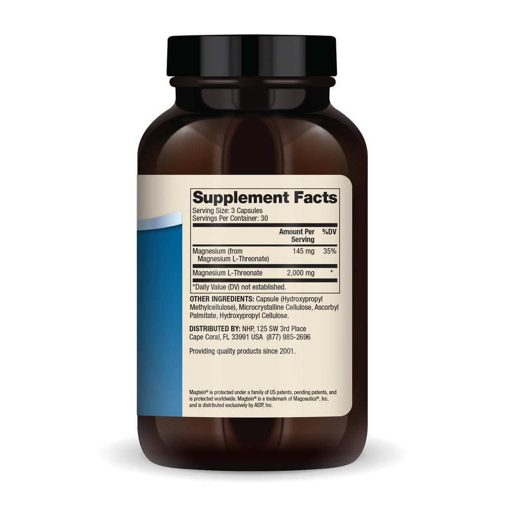 Dr. Mercola Magnesium L-Threonate, 2,000 mg, 90 Capsules (30 Servings) | Supports Brain and Cellular Function with Magtein Magnesium L-Threonate, Non-GMO, Gluten-Free, and Soy-Free