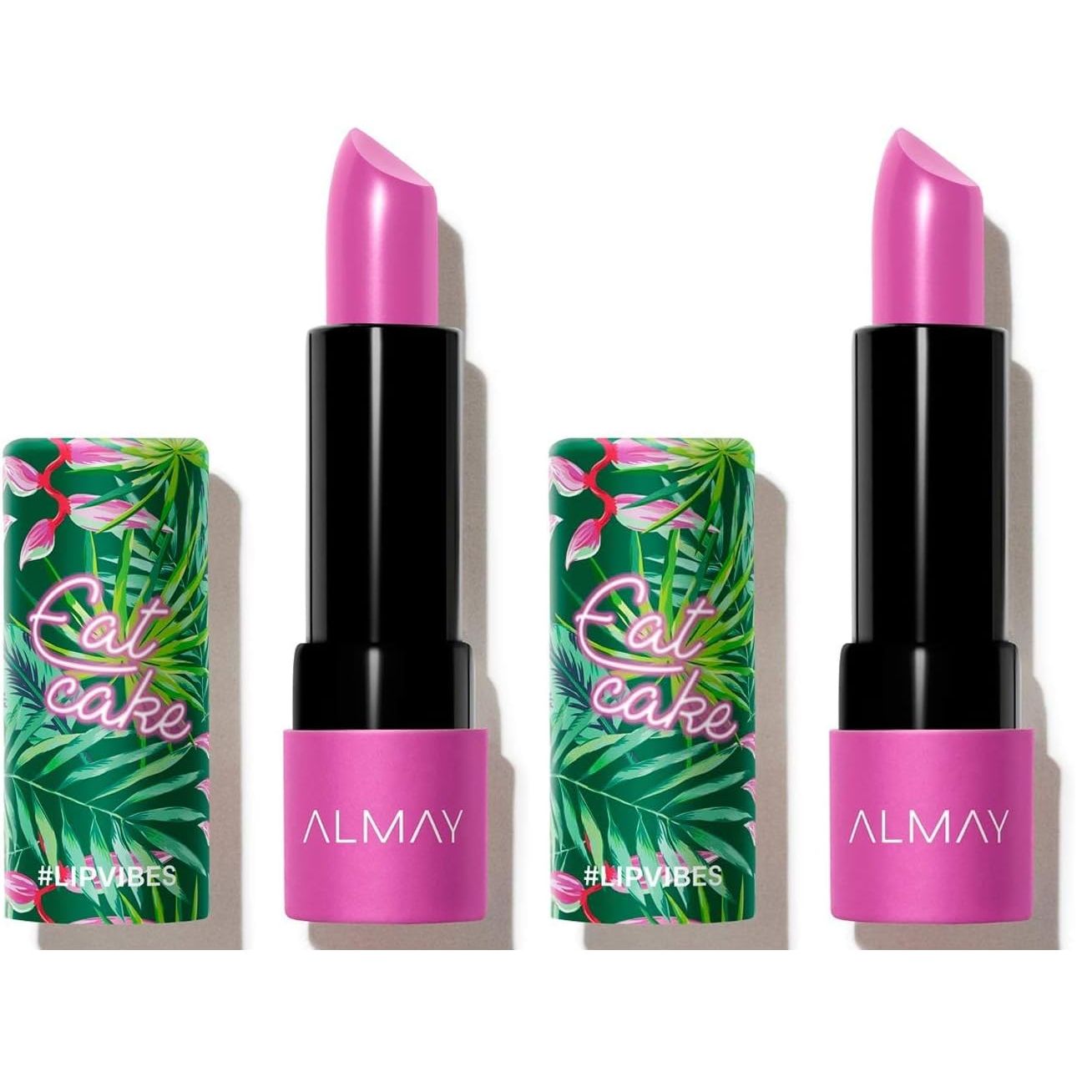 Buy now Almay Lip Vibes Lipstick with Vitamin E Oil & Shea Butter, Matte Finish, Hypoallergenic, Treat Yourself, 0.14 Oz 0.14 Ounce (Pack of 2) 023 Eat Cake at indiglob india
