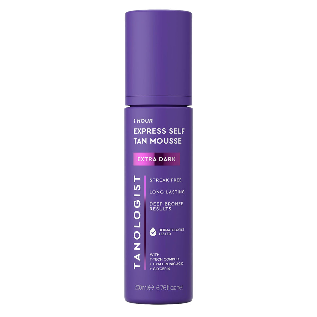 Tanologist Medium Self Tan Mousse, Streak-Free, Natural Glow, 6.76 oz | Self tanner for summer, quick-dry mousse, express tan, zero transfer, lasts 7 days