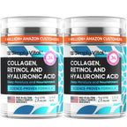 SimplyVital Face Moisturizer Retinol Collagen Hyaluronic Acid Cream 1.7 oz | Anti-Aging, Moisturizer Face Cream for Women & Men, Visibly Firming, Hydrating Neck Care, Day & Night Skin Care, Silky Feel
