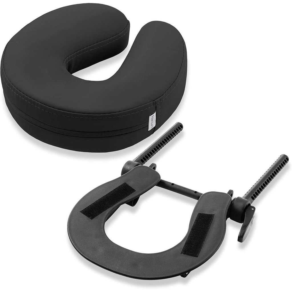 Buy now Saloniture Adjustable Massage Table Face Cradle and Pillow 3" Foam - Black Black at indiglob india