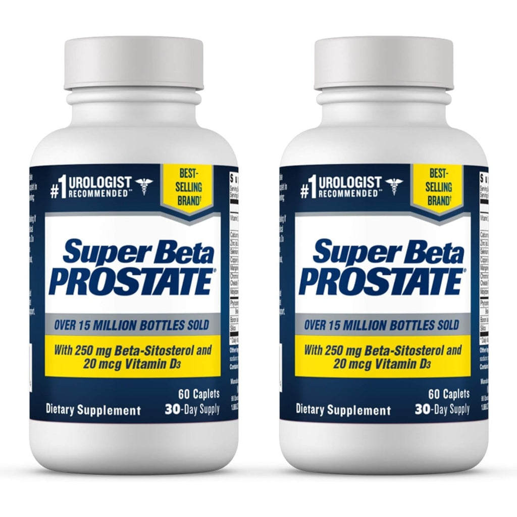 SUPER BETA PROSTATE - Prostate Health Supplements for Men, 60ct | Reduce Bathroom Trips, Promote Sleep, Better Bladder Emptying & Healthy Prostate