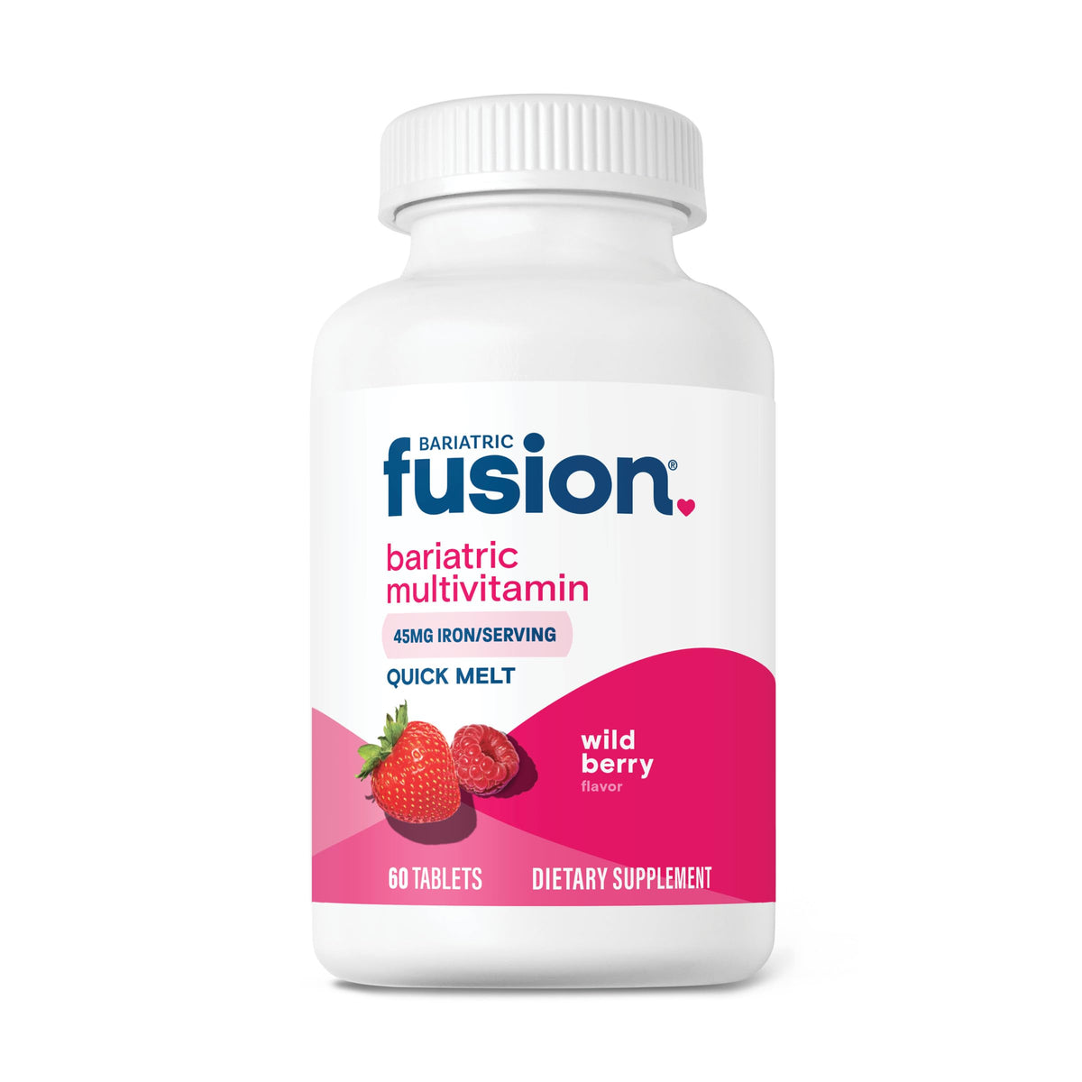 Bariatric Fusion Multivitamin with 45mg Iron, 60 Quick Melt Tablets