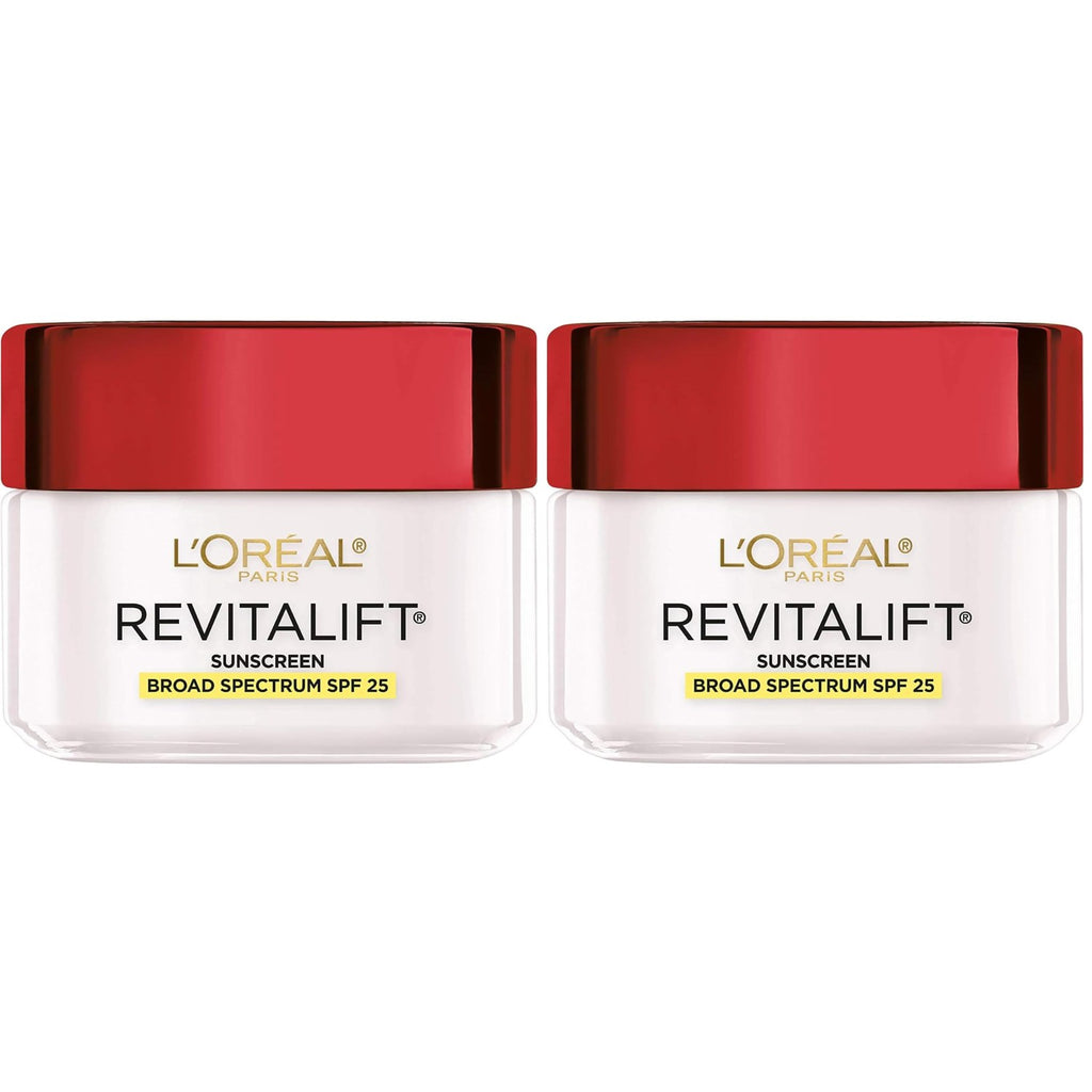 L'Oréal Paris Revitalift Anti-Wrinkle and Firming Face Moisturizer with SPF 25, Pro-Retinol and Centella Asiatica, Paraben Free, 1.7 oz (Packaging may vary)