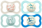Buy now MAM Air Pacifier for Babies 6-16 Months, Extra Air Flow for Sensitive Skin, Glows in The Dark, Developed with Medical Experts, BPA-Free Skin Soft Silicone, 2 Count, with Sterilizer Case at indiglob india