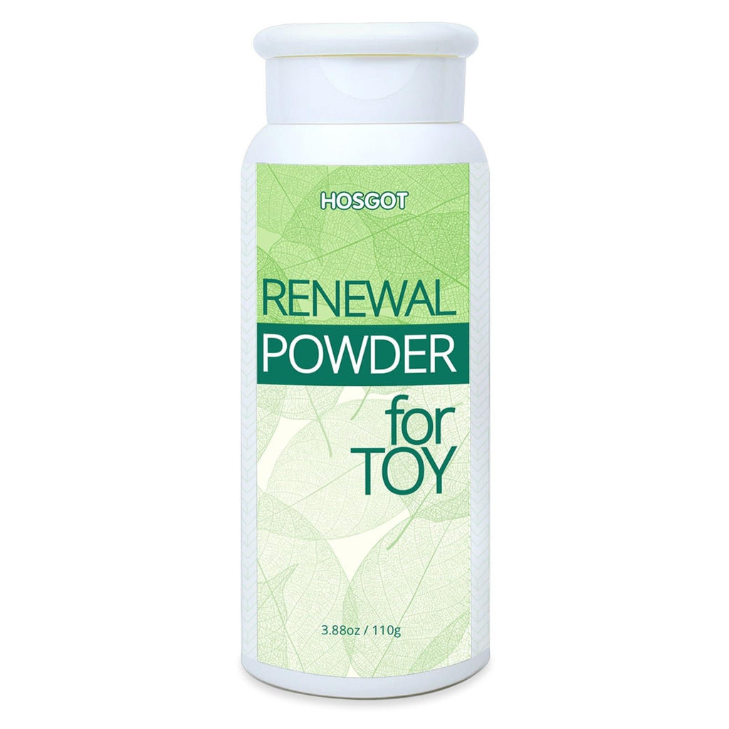HOSGOT Renewal Powder for Sex Dolls Male Masturbator Dildo, Sex Toy Cleaner Conditioning Care Powder, Renewing Keep Dry and Not Greasy Sticking, Easy Squeeze Bottle TPE Silicone Adult Toys Smooth Soft