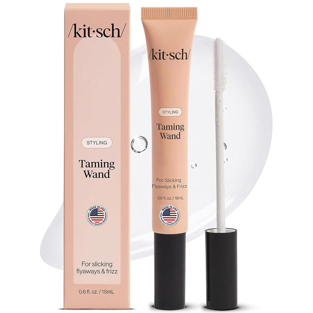 Kitsch Hair Taming Wand – With Biotin, Aloe & Vitamin E - 18mL | Fly Away Stick For Hair – Clear Hair Mascara for Flyaways, Baby Hair, Slick Back – Travel Size Hair Styling Products