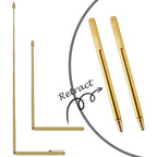 Buy now Jadive 3 Pieces Divining Rods Copper and Dowsing Pendulum for Ghost Hunting, Energy Healing, Divining Water includes 2 Retractable Divining Rods with Copper Handle and 1 Pendulum Pendant(Gold) at indiglob india
