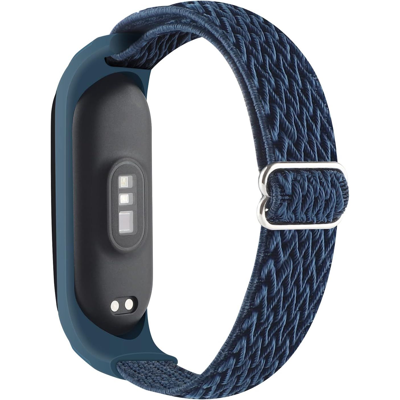 Buy now Adjustable Elastic Nylon Straps Compatible with Xiaomi Mi Band 6/Xiaomi Mi Band 5/Xiaomi Mi Band 4/Xiaomi Mi Band 3, Soft Breathable Sport Replacement Wristband for Women Men (Black) Midnight Blue at indiglob india