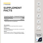 Integrative Therapeutics L-Theanine - Amino Acid Supplement for Stress & Relaxation Support* - Vegan, Gluten-Free & Dairy-Free - Third-Party Tested - 60 Capsules (30 Servings)