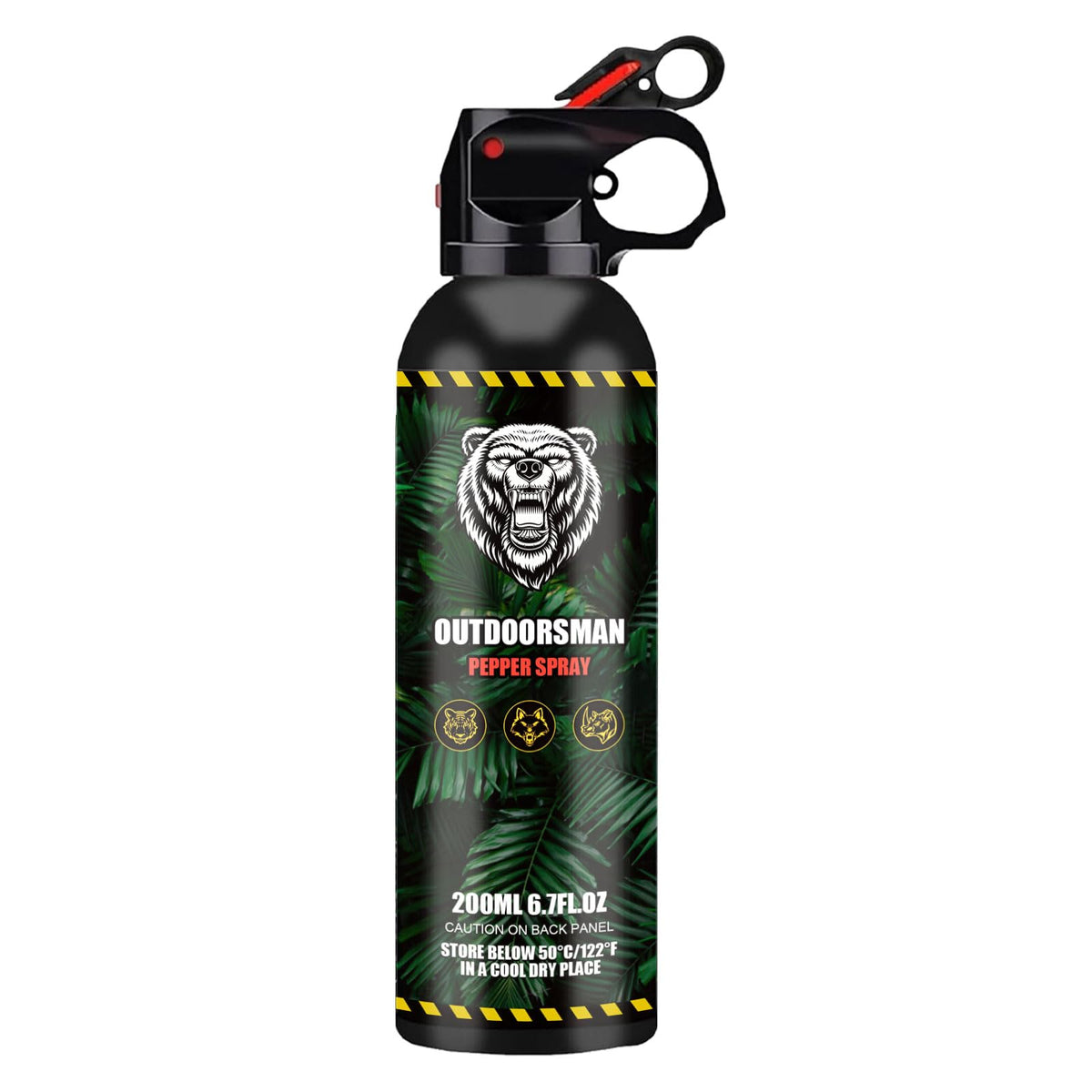 Pepper Spray Outdoor Easy Carry and Fast Access Self Defense Deterrent for Camping, Hiking, Fishing, Powerful Blast Pattern Safety for Both Women and Men Quick Release 6.7OZ