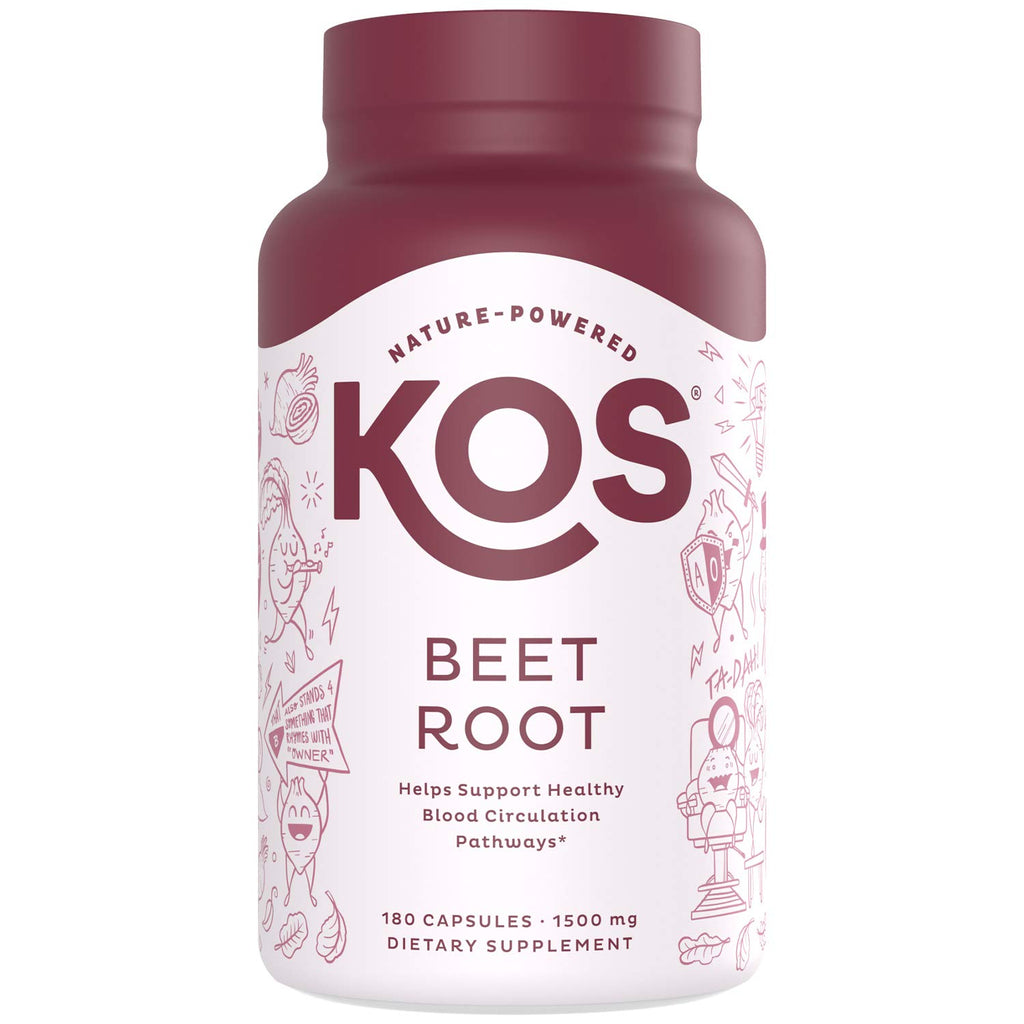 KOS Reds Superfood Powder for Antioxidants - USDA Certified Organic Beet Root, Goji Berries, Acai, Pomegranate, Coconut Water & Digestion Enzymes- Goji Berry Popsicle Flavor Juice Mix - 28 Servings