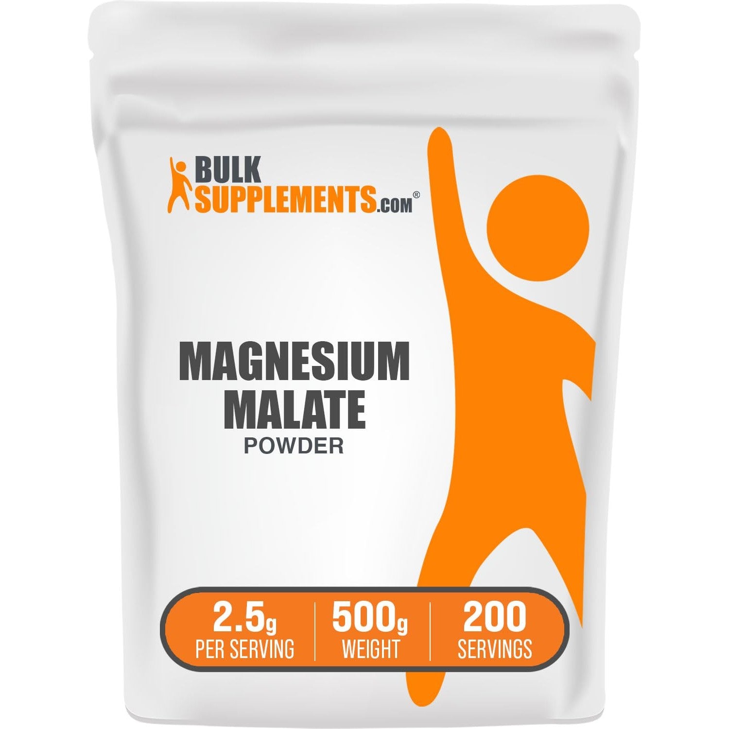 BulkSupplements.com Magnesium Malate Powder - Magnesium Supplements, High Bioavailabilty - Unflavored & Gluten Free, 2.5g per Serving, 1kg (2.2 lbs) (Pack of 1)