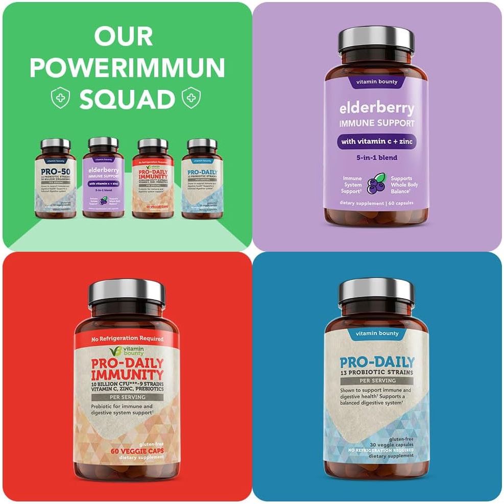 Buy now Vitamin Bounty Pro-50 Probiotics 50 Billion CFU for Women & Men - 13 Multi Strain Probiotic + Prebiotic - Digestive Health Supplements for Gut Health Support - Delayed Release Capsules for Men & Women at indiglob india