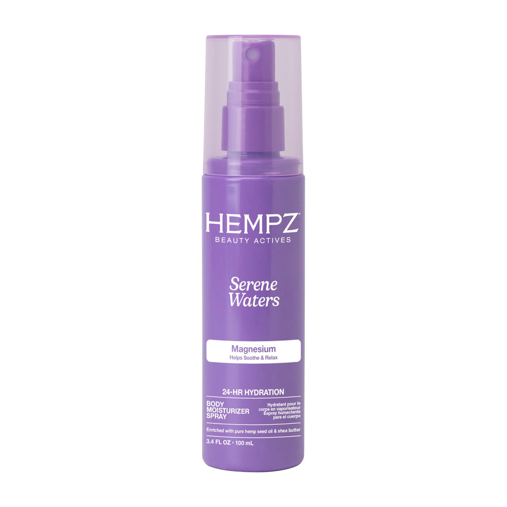 Hempz Magnesium Body Spray, Serene Waters, 3.4 fl.oz. | Soothing and Hydrating Moisturizer Mist with Arnica