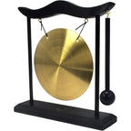 Buy now Feng Shui Brass Gong Desktop Zen Art for Fortune + Free Red String Bracelet H1301 at indiglob india