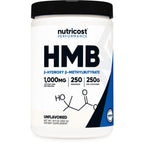 Nutricost HMB Powder (Beta-Hydroxy Beta-Methylbutyrate) 250 Grams | Gluten Free & GMO-Free