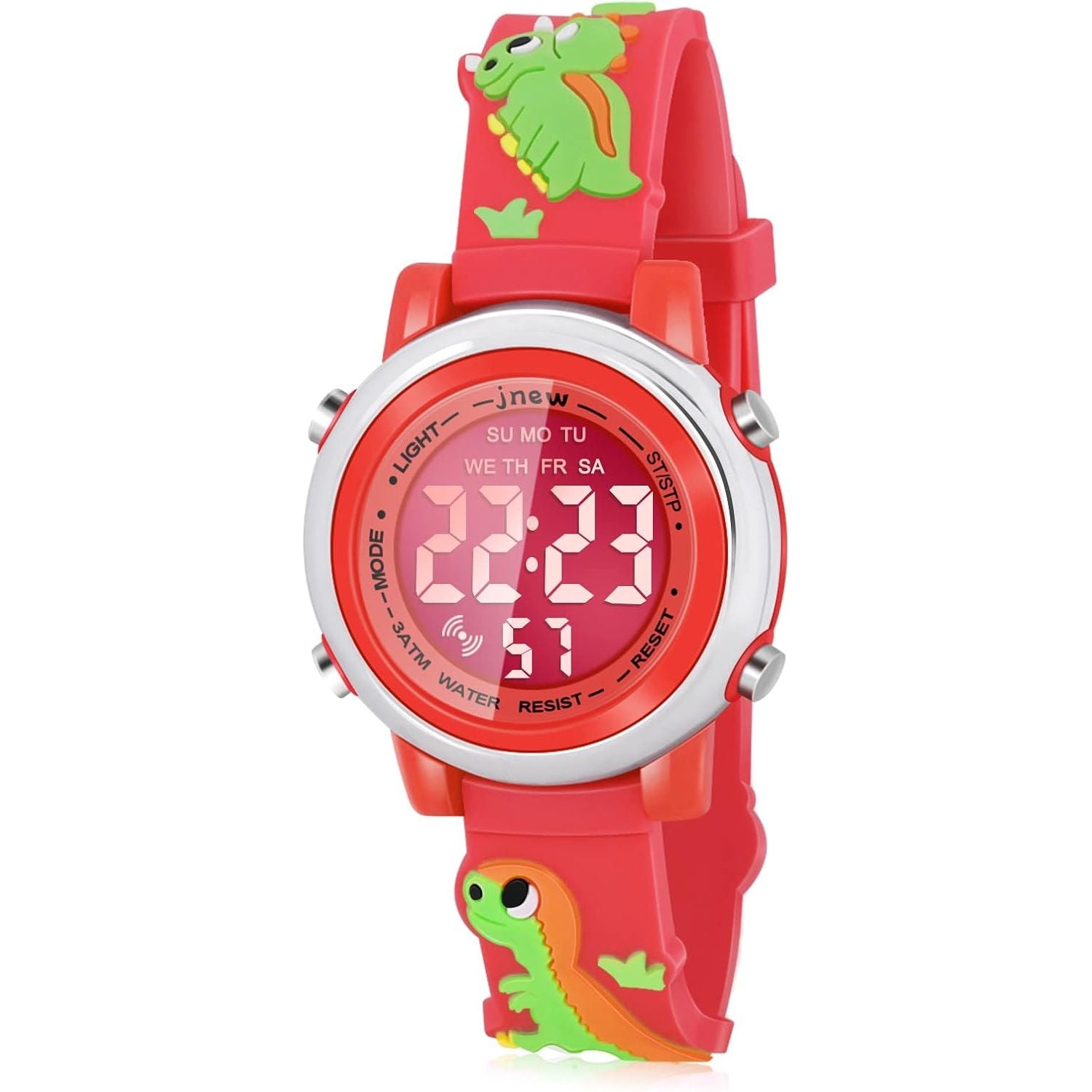 Buy now Kids Watches with Waterproof Alarm - Dinosaur Gifts for Boys Girls Age 3-10 Dark Red at indiglob india