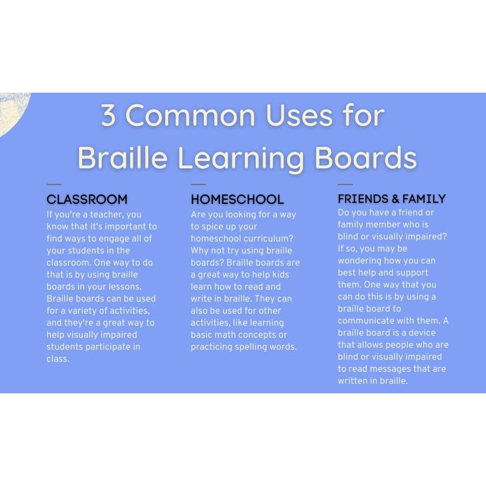 Buy now Creative Escape Rooms Made in USA - Raised Dots Braille Alphabet and Number Wood Board - Learn Braille - Tactile Montessori - Teaching Aid at indiglob india