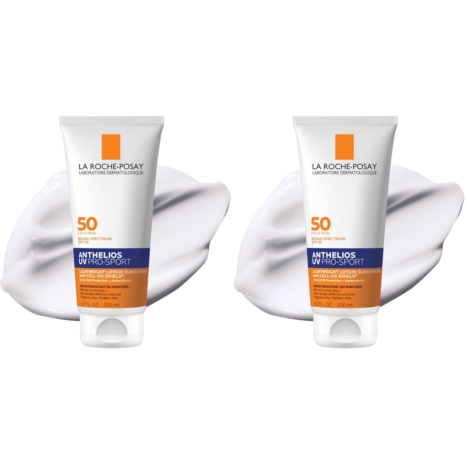 La Roche-Posay Anthelios UV Pro-Sport Sunscreen for Face & Body, Water & Sweat Resistant, Invisible Broad Spectrum Sunscreen, Lightweight & Breathable Skin Sun Protection