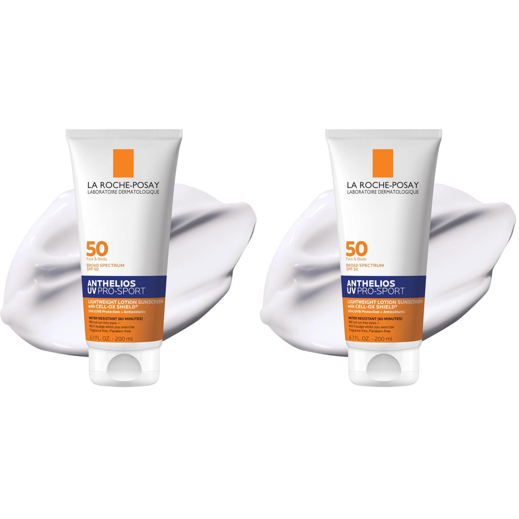 La Roche-Posay Anthelios UV Pro-Sport Sunscreen for Face & Body, Water & Sweat Resistant, Invisible Broad Spectrum Sunscreen, Lightweight & Breathable Skin Sun Protection