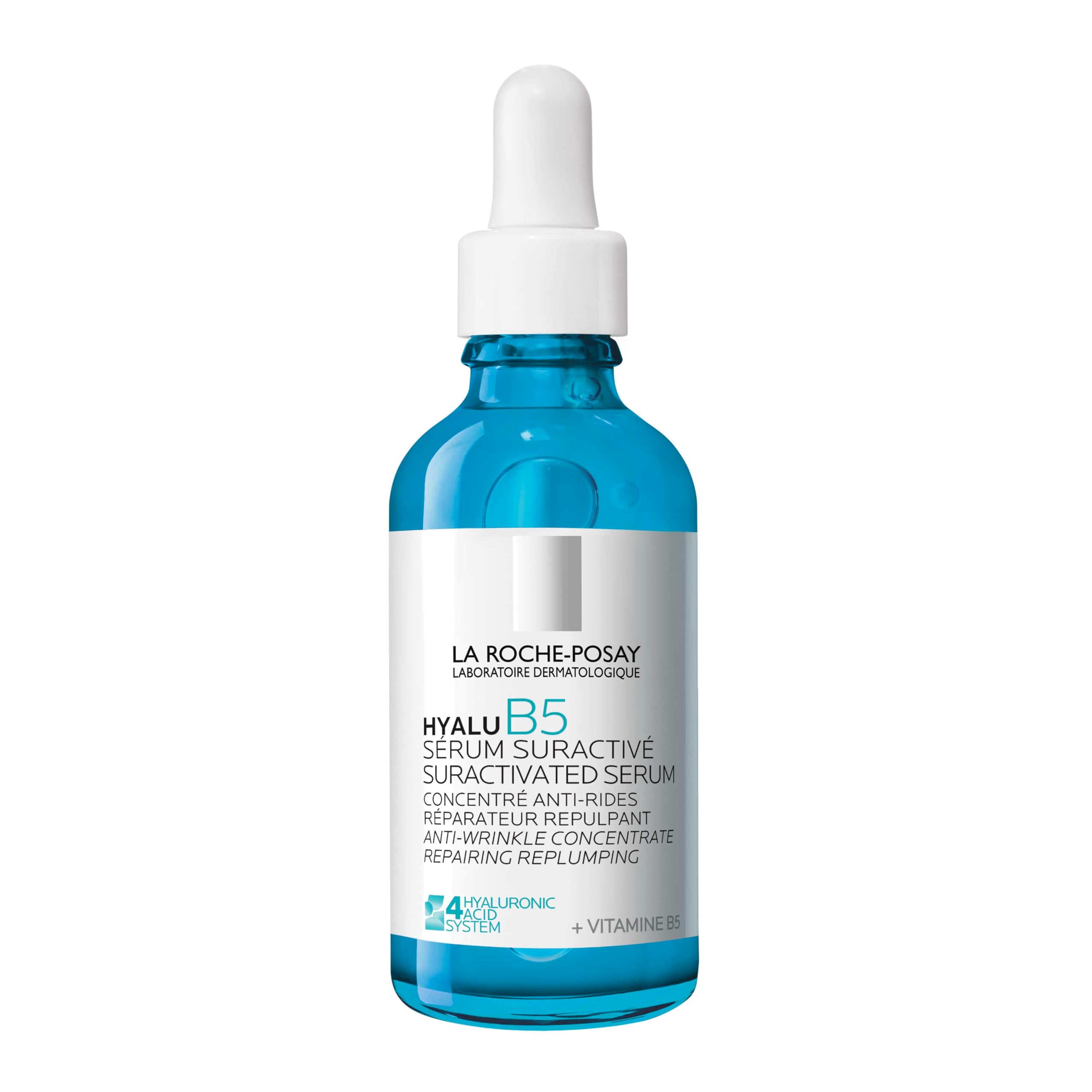 La Roche-Posay Hyalu B5 Pure Hyaluronic Acid Serum for Face, with Vitamin B5, Anti-Aging Serum for Fine Lines and Wrinkles, Plumps and Repairs Dry Skin, Safe on Sensitive Skin