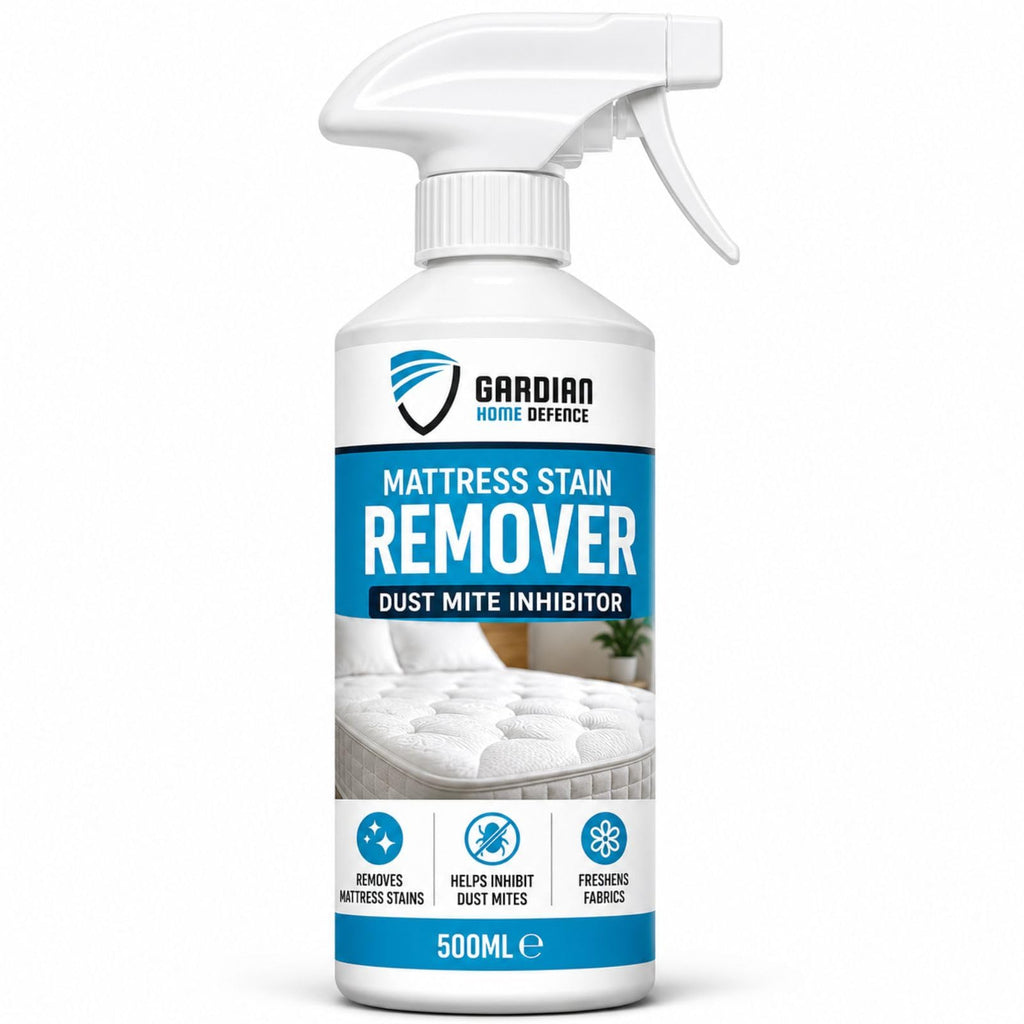 Gardian Mattress Cleaner and Stain Remover Spray for Urine, Sweat and Blood Stains for mattresses, bedding, clothing and upholstered furniture Extra Strong 16.9 Fl Oz (500ml)