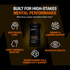ONNIT Alpha Brain Black Label Nootropic, Citicoline & Lions Mane, 80 Count | IGEN Non-GMO Tested; Citicoline, Lions Mane, Lutemax Lutein, L-Theanine & Mucuna Pruriens; concentration, memory support