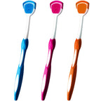 Buy now Tongue Brush, Tongue Scraper, Tongue Cleaner, Tongue Scraper Brush, Tongue Cleaner Brush, Tongue Brushes Helps Fight Bad Breath, 3 Tongue Scrapers, 3 Pack (Blue & Orange & Red) at indiglob india