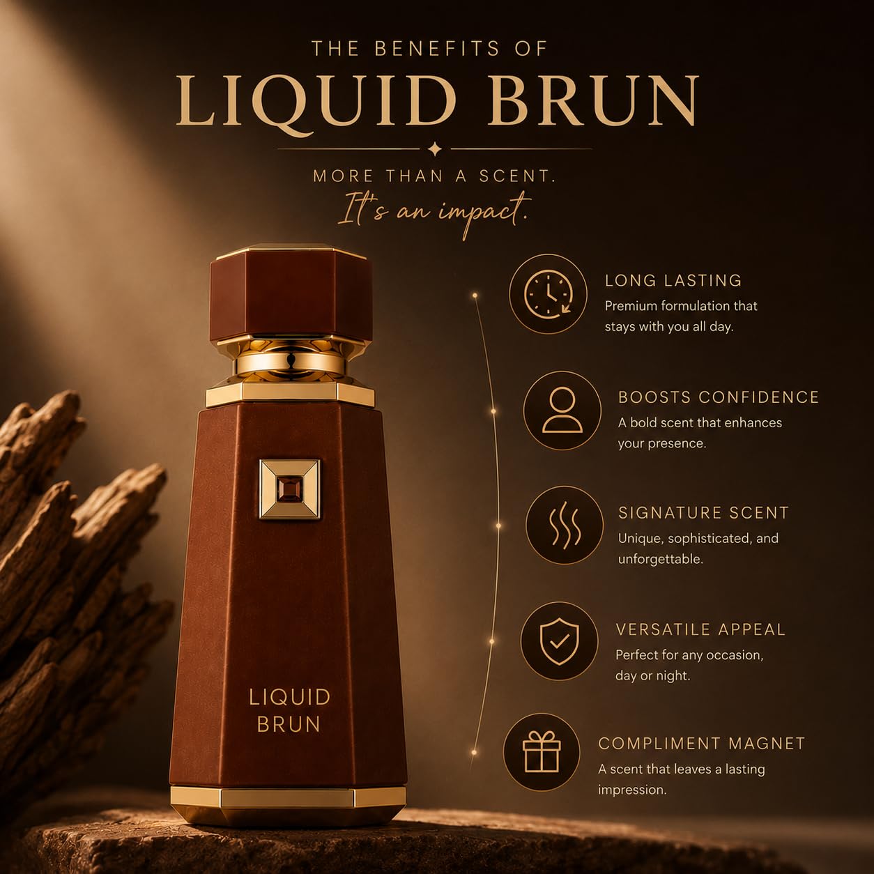 Fragrance World Liquid Brun Eau de Parfum for Men 100ml by French Ave