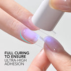 GAOY 4 Pcs 16ml Gel Nail Glue for Acrylic Nails Tips, Clear Glue Gel for Sheer Press ons for Long Lasting UV Light Cure DIY