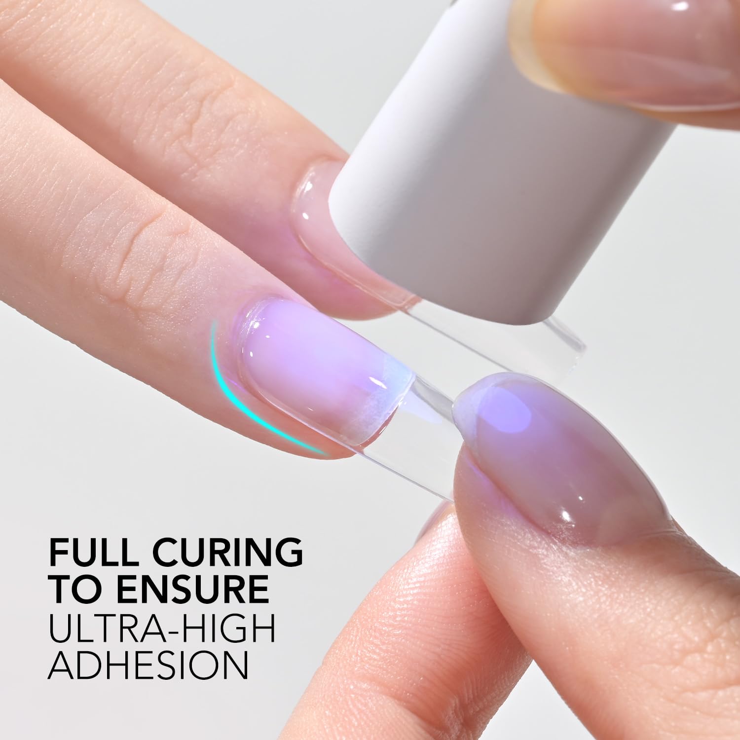 GAOY 4 Pcs 16ml Gel Nail Glue for Acrylic Nails Tips, Clear Glue Gel for Sheer Press ons for Long Lasting UV Light Cure DIY