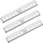 Buy now Under Cabinet Lights OxyLED 3 Pack Motion Sensor Lights Closet Only Battery Operated10 Led Wireless Indoor Motion Activated Cabinet Lights for Kitchen Pantry Stair Cannot Recharge Battery Operated at indiglob india