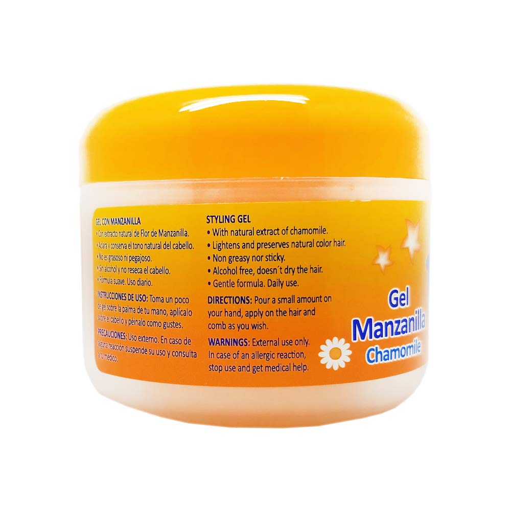 Ricitos de Oro Chamomile Hair Gel | Alcohol-Free | 4.05 oz | 3-Pack