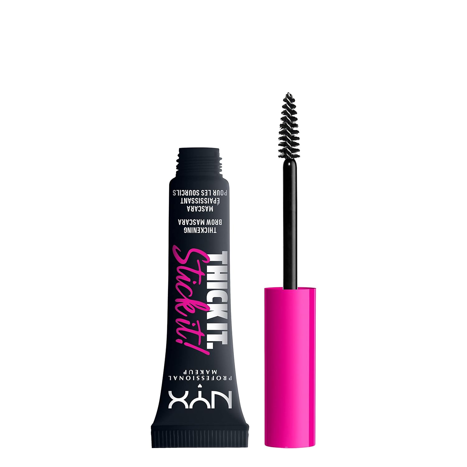 Buy now NYX PROFESSIONAL MAKEUP Thick It Stick It Thickening Brow Mascara, Eyebrow Gel - Black at indiglob india
