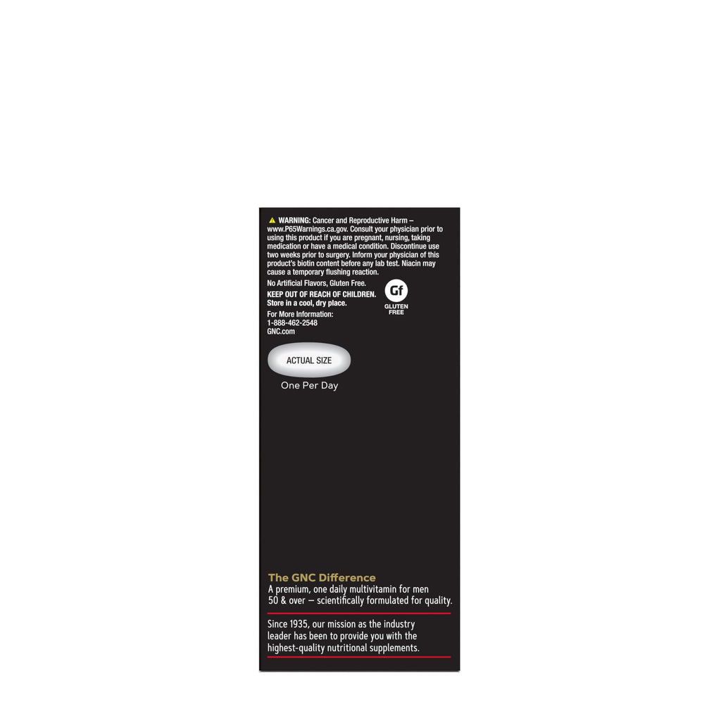 Buy now GNC Mega Men 50 Plus Multivitamin | Antioxidants | Heart Health | Prostate and Circulatory Support | 1 Daily at indiglob india