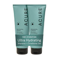 Acure Ultra Hydrating Shampoo and Conditioner Set - 8 fl oz (2 Pack) | Moisturizing Set with Argan Oil for Women & Men with Dry, Damaged, Straight or Curly Hair, 100% Vegan, Paraben & Sulfate Free