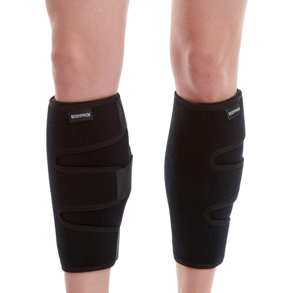 Buy now Bodyprox Calf Support Brace 2 Pack, Adjustable Shin Splint Compression Calf Wrap at indiglob india