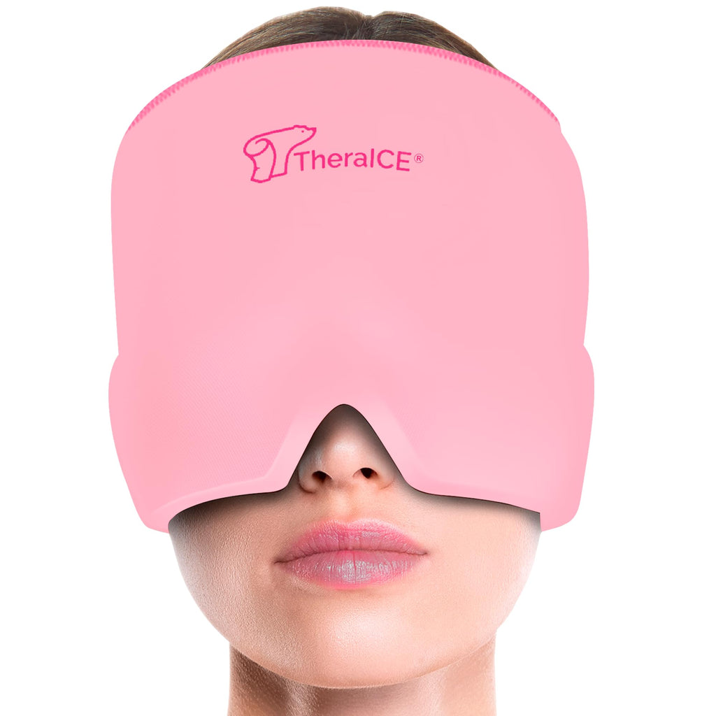 Buy now TheraICE Headache Relief Cap, Migraine Ice Pack Mask Products, Women Cooling Gel Hat, Face Cold Compress Head Wrap for Her Stress. Great Birthday Gift for Mom, Sister, Grandma, Girlfriend, & Teacher Compression 1 at indiglob india